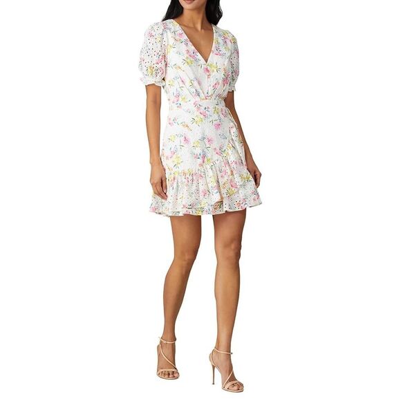 Yumi Kim Be The One Dress Mulberry Ivory Eyelet Size 10 - Picture 2 of 9